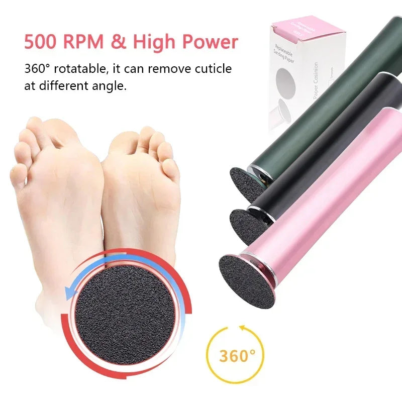Luxury Electric Rechargeable Pedicure Tool for Smooth Feet
