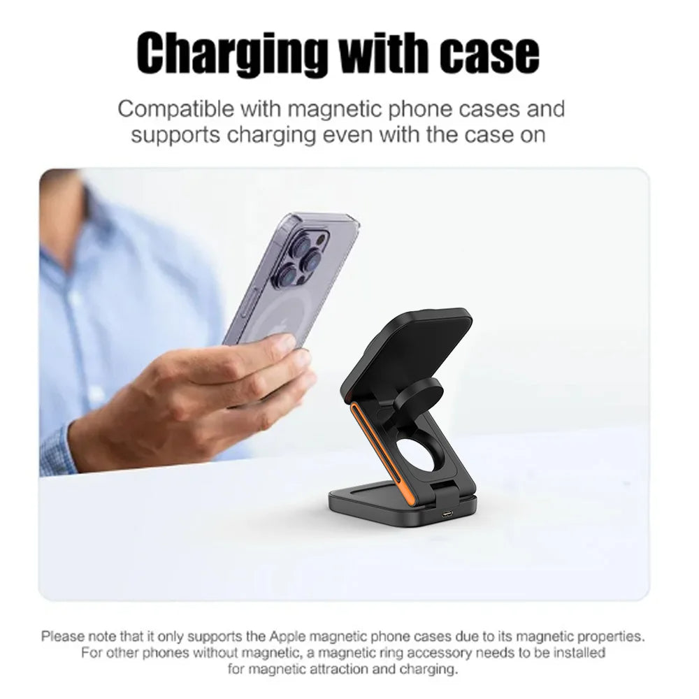 Elegant 3 in 1 Foldable Charging Station