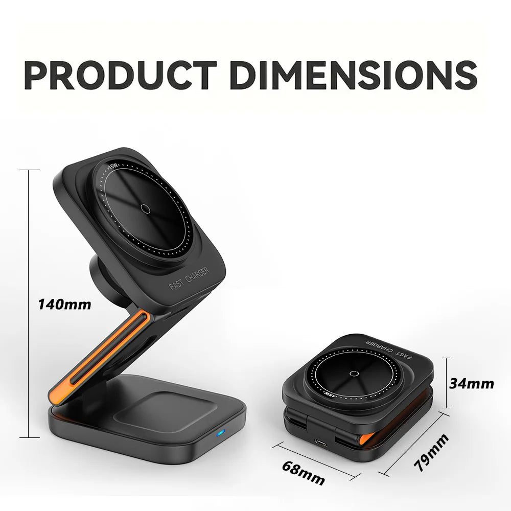 Elegant 3 in 1 Foldable Charging Station