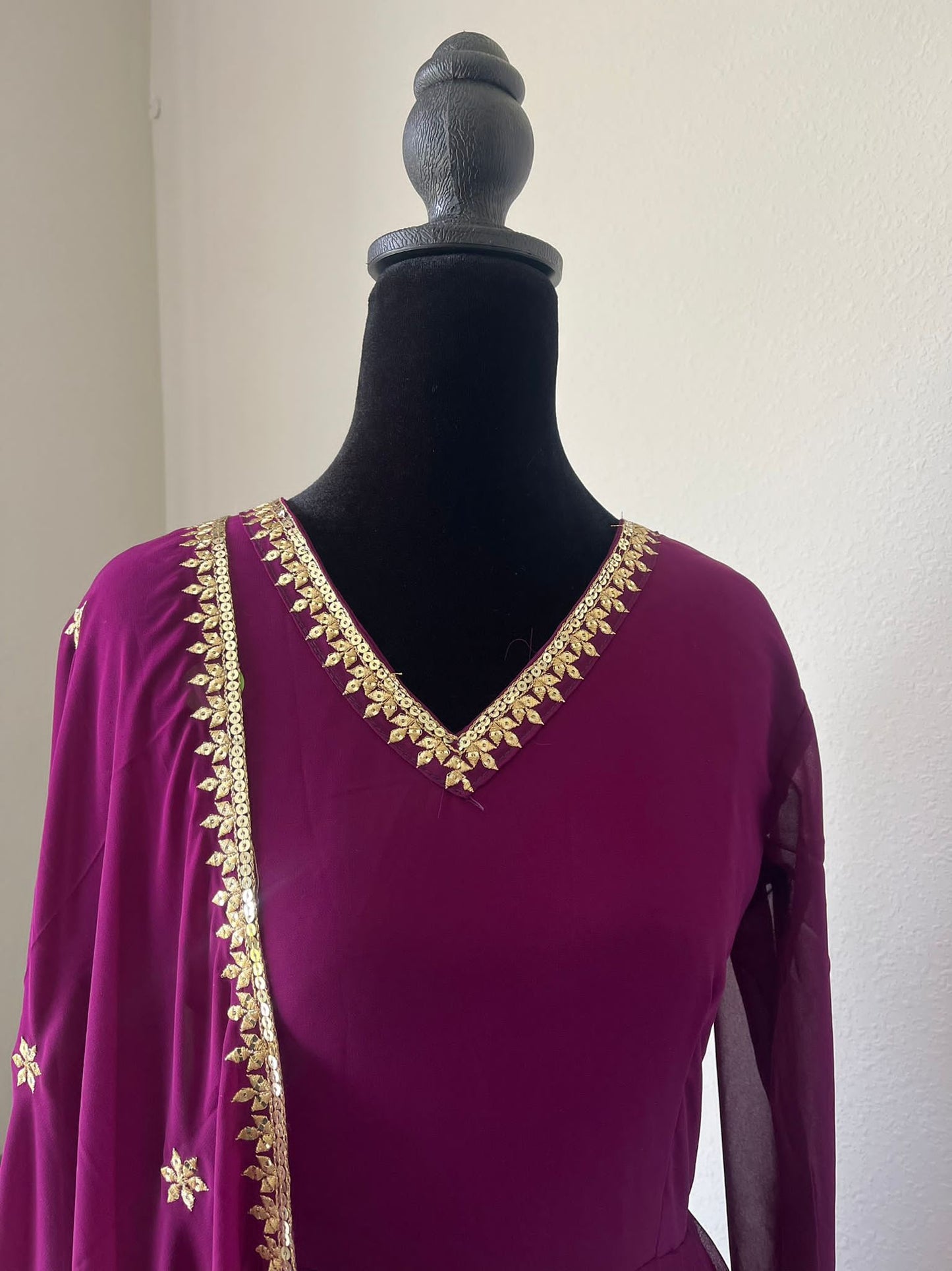 Floral Embroidered Anarkali Set with Dupatta