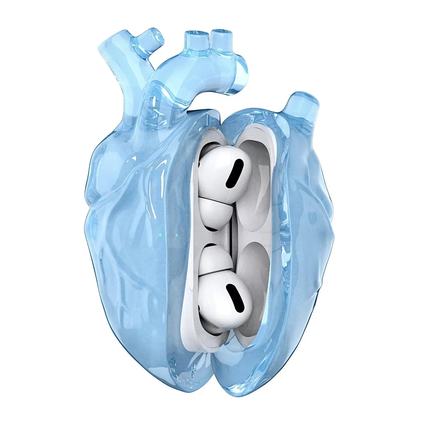 LoveDrop 3D AirPods Case – Silicone Pounding Heart Design