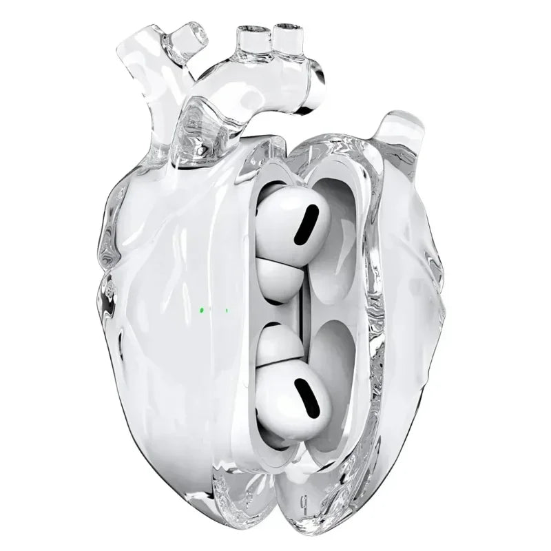 LoveDrop 3D AirPods Case – Silicone Pounding Heart Design