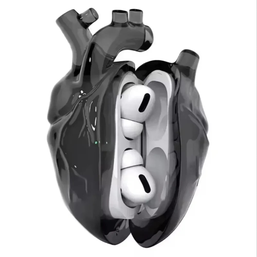 LoveDrop 3D AirPods Case – Silicone Pounding Heart Design