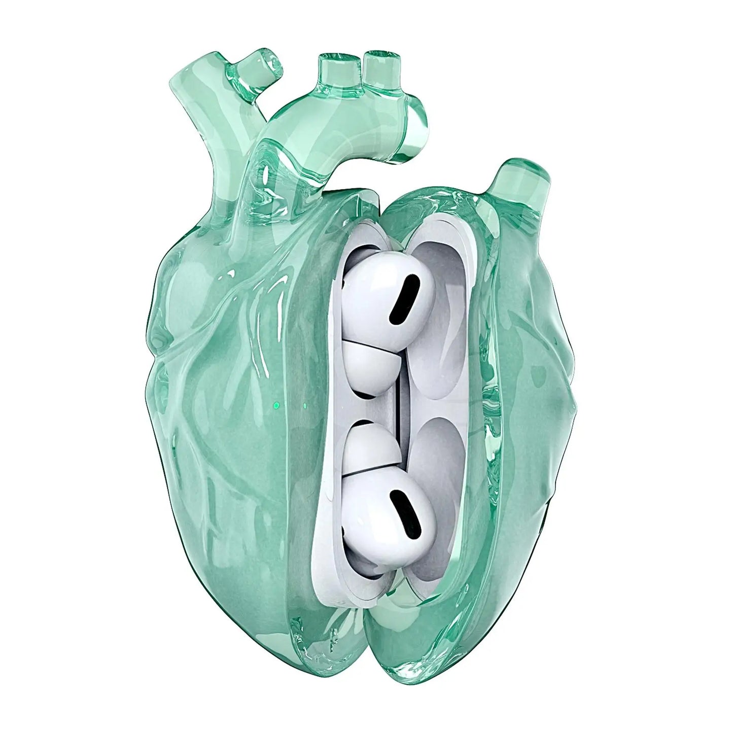 LoveDrop 3D AirPods Case – Silicone Pounding Heart Design