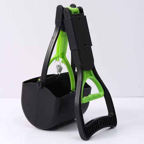 Folding Jaw Clamp Poop Scooper – Large Pet Waste Picker for Easy Cleanup