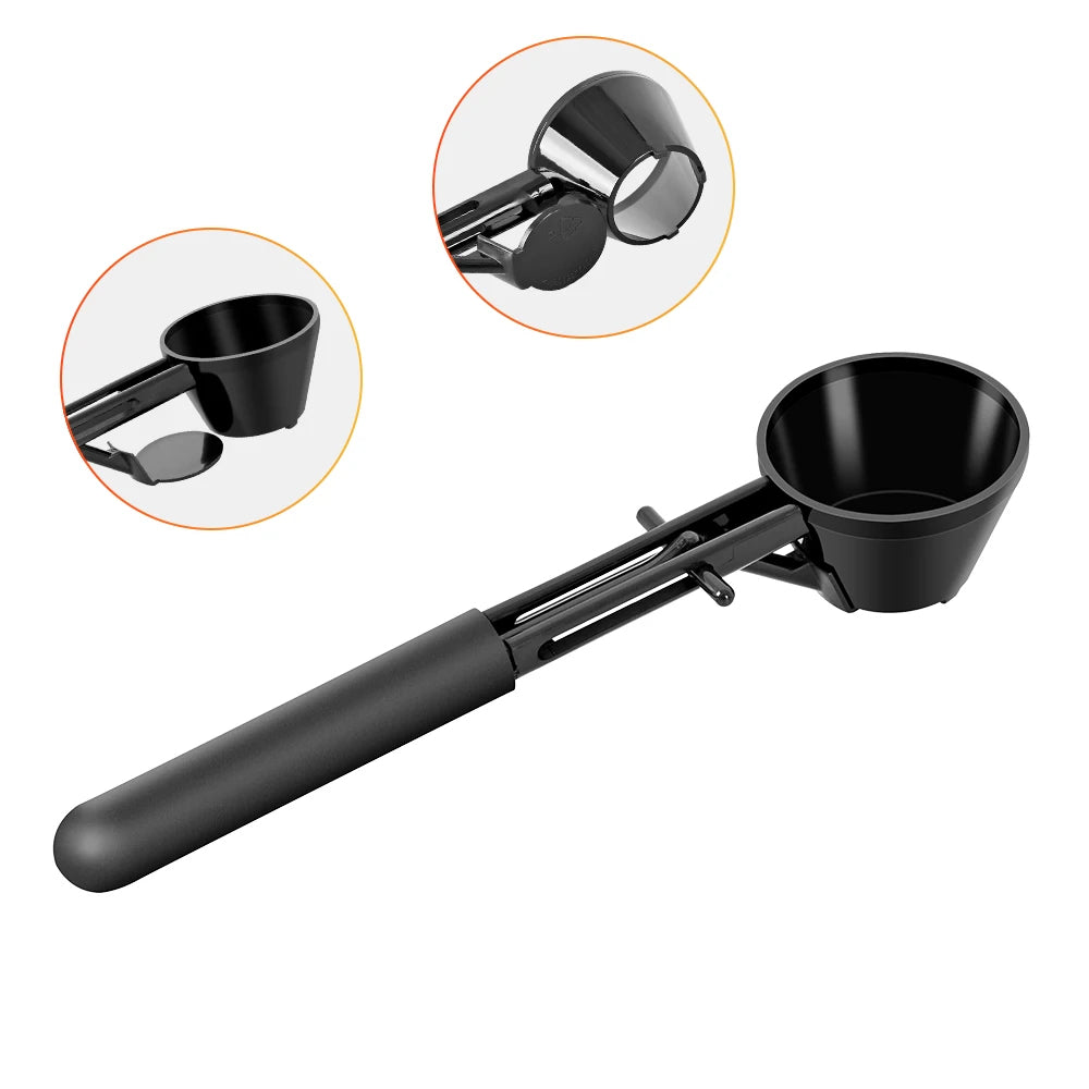 no-spill funnel scoop
