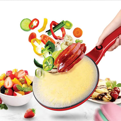 Electric Crepe Maker | Non-Stick Crepe Griddle with Temperature Control