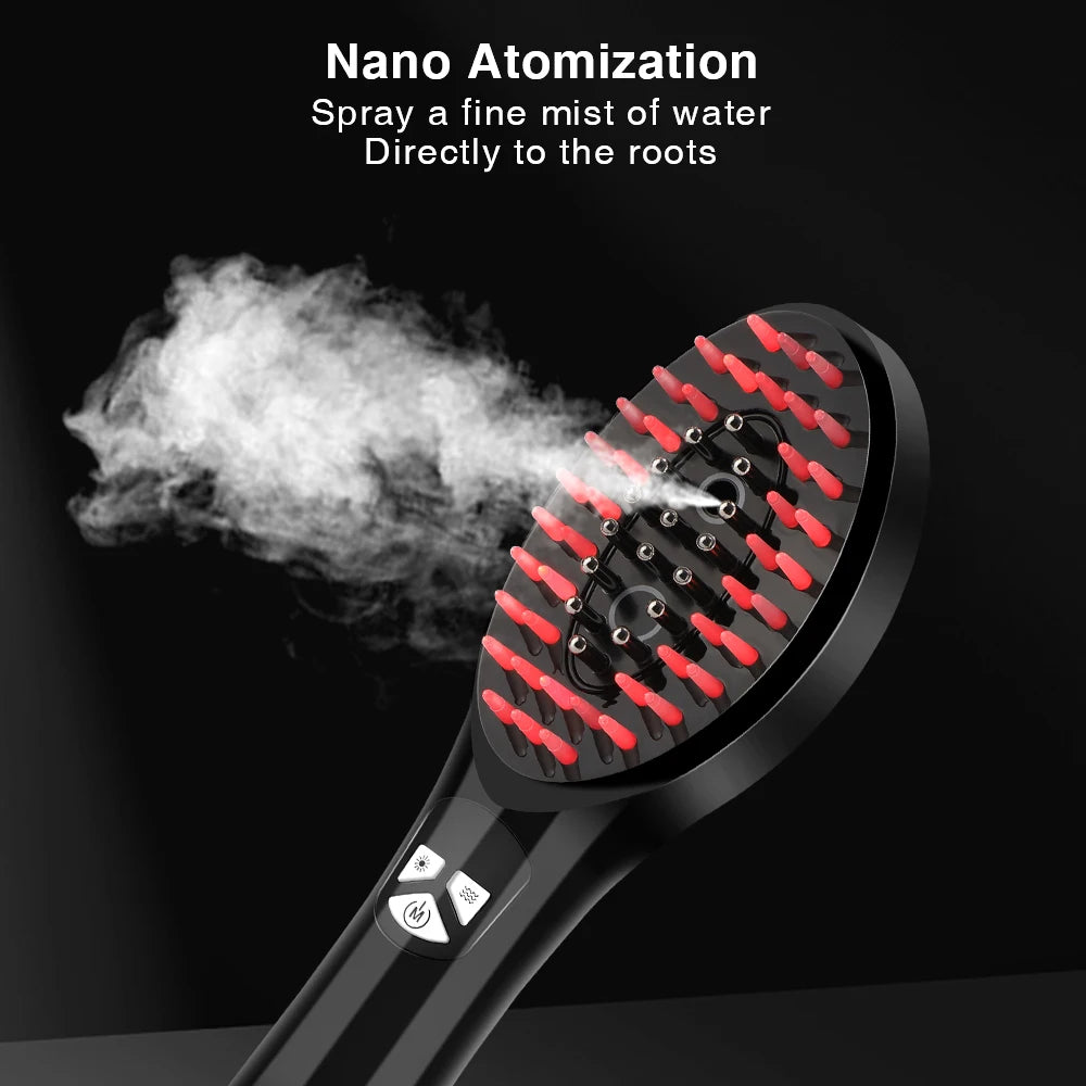 Rechargeable Scalp Massager Comb for Thinning Hair