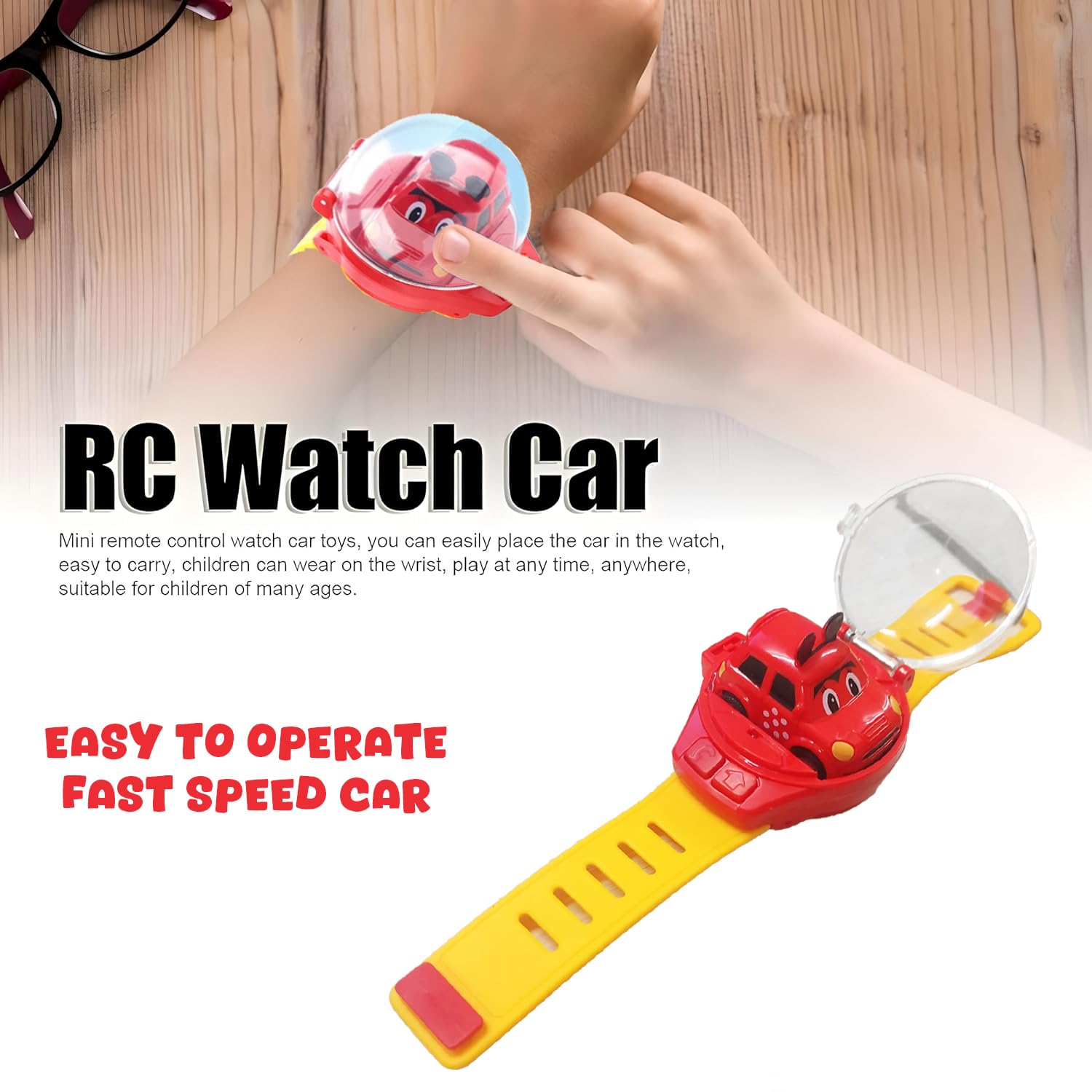 adjustable strap remote control car watch