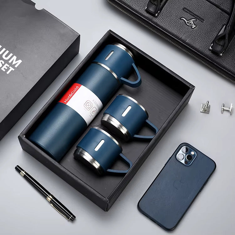 3-Piece Stainless Steel Vacuum Flask Set