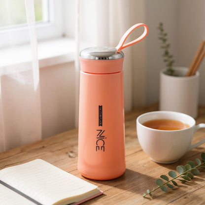 NICE Cute Glass Liner Thermos Water Bottle – Sport Drinkware Gift