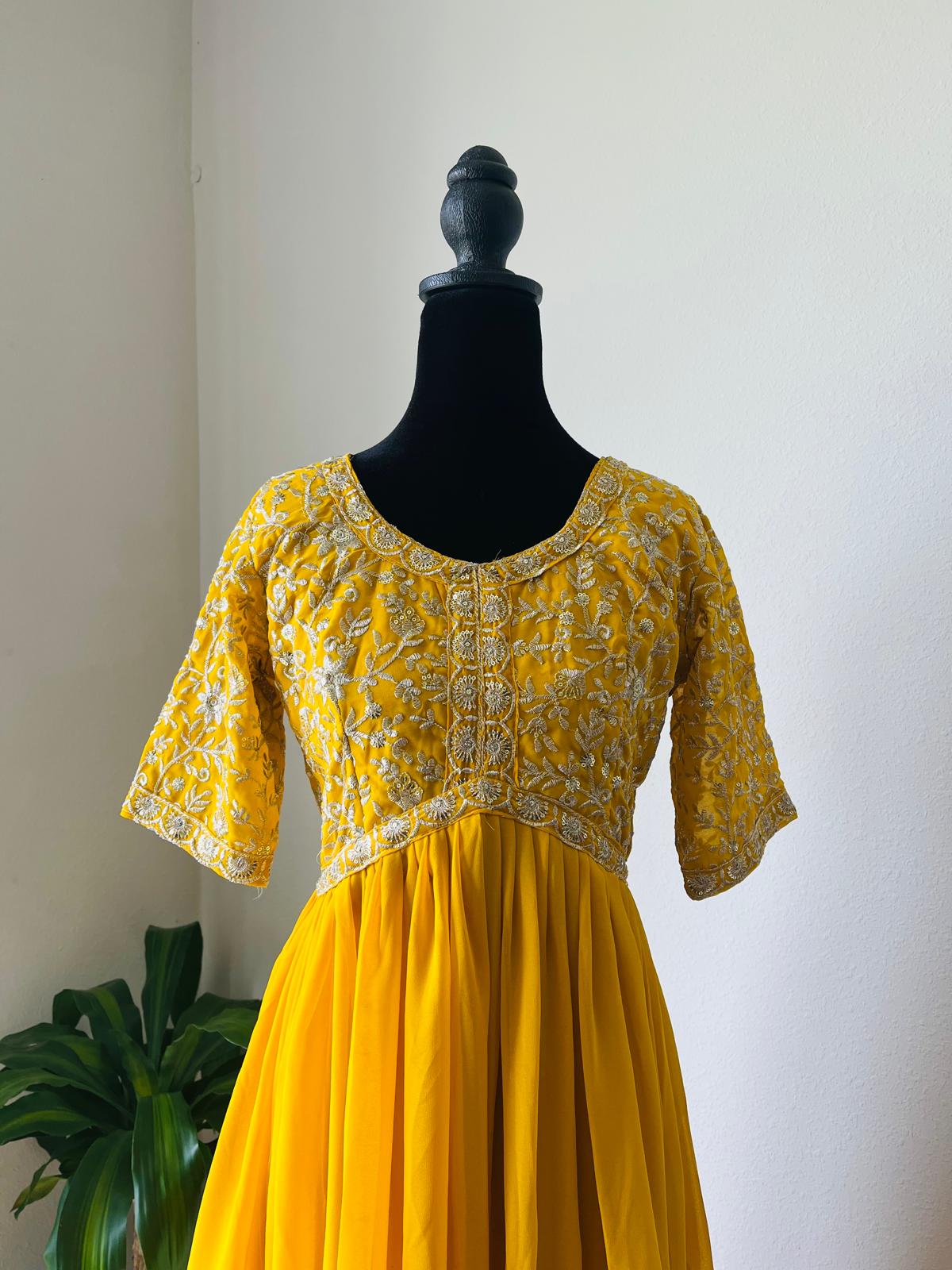 Georgette Embroidered Anarkali Gown