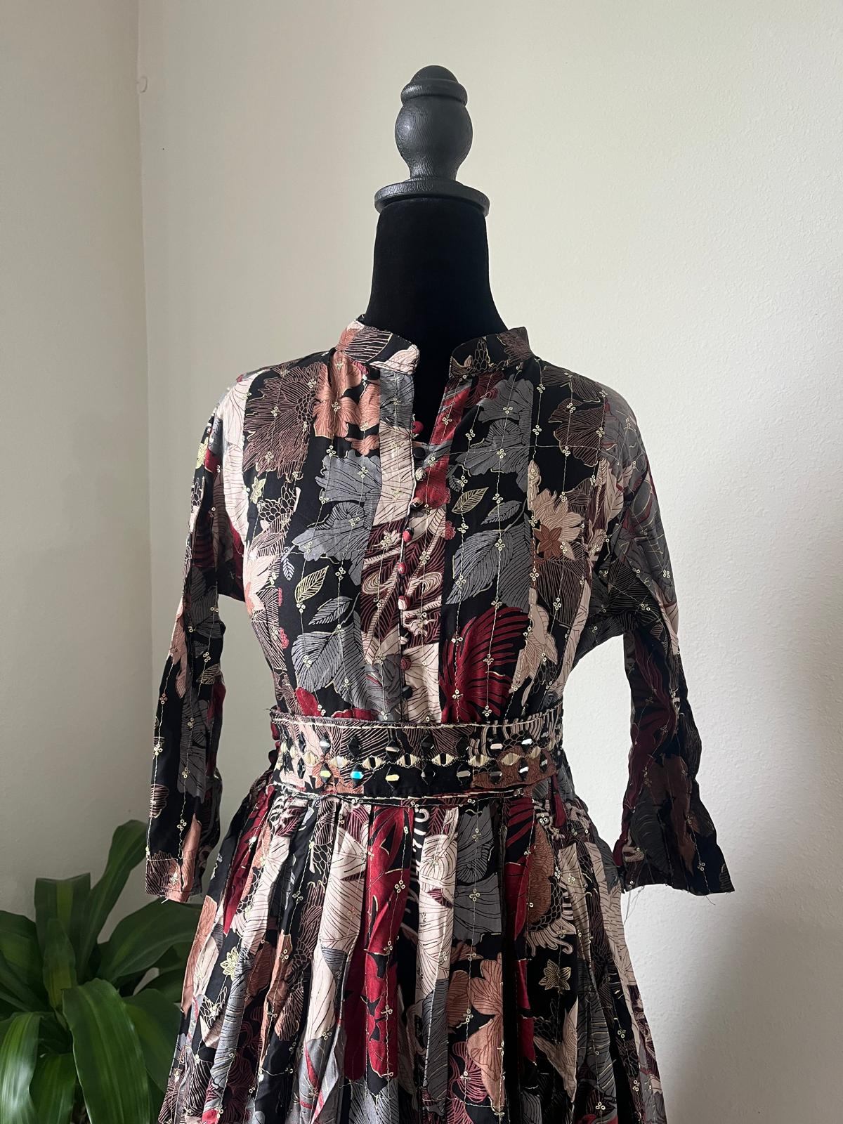 Anarkali Dress With Belt