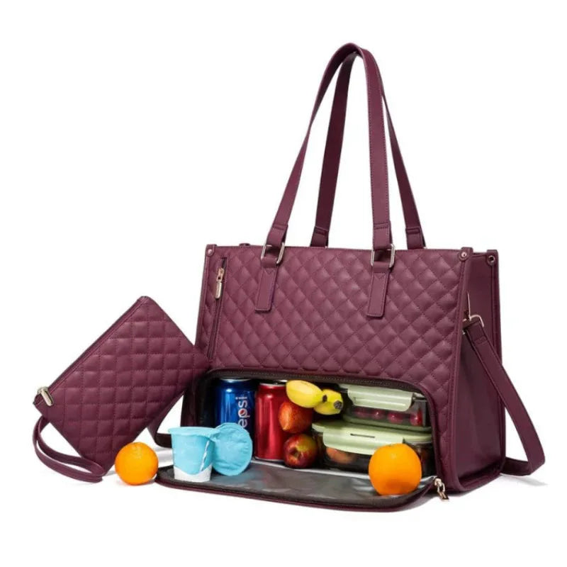 2 in 1 Lunch Tote Bag for Women