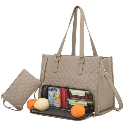 2 in 1 Lunch Tote Bag for Women