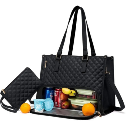 2 in 1 Lunch Tote Bag for Women