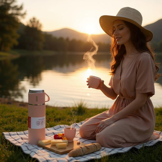 3-Piece Stainless Steel Vacuum Flask Set