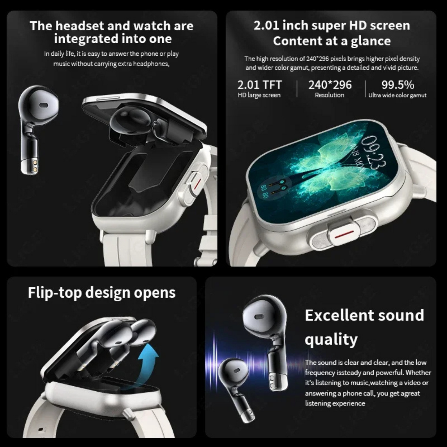 SmartwatchWithBluetoothEarbuds