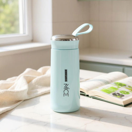 NICE Cute Glass Liner Thermos Water Bottle – Sport Drinkware Gift