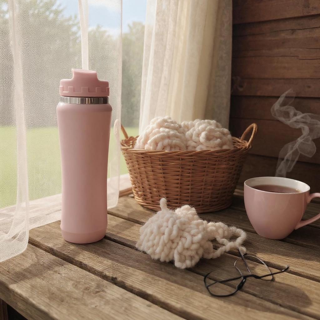 600ml Custom Insulated Stainless Steel Water Bottle – Durable Matte Thermos with Handle