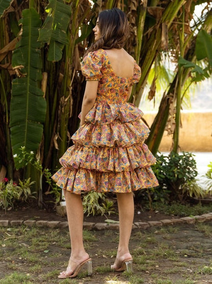 Elegant Ethnic Fit & Flare Dress for Women